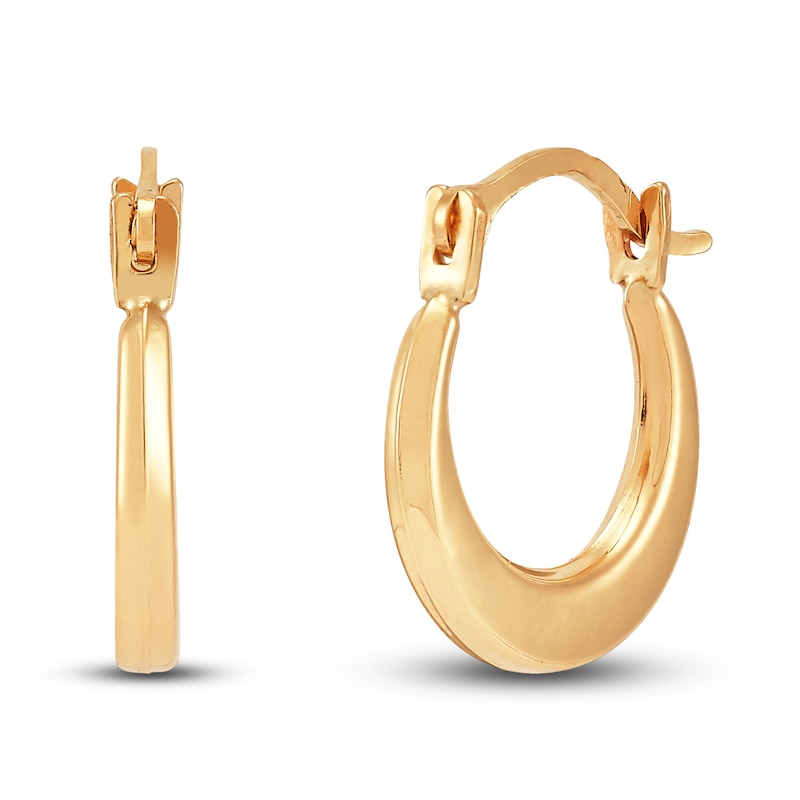 Main Image 3 of Children's Hoop Earring Set 14K White/Yellow Gold