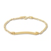 Thumbnail Image 1 of Rectangle ID Bracelet 14K Yellow Gold 6"