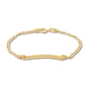 Thumbnail Image 0 of Rectangle ID Bracelet 14K Yellow Gold 6"