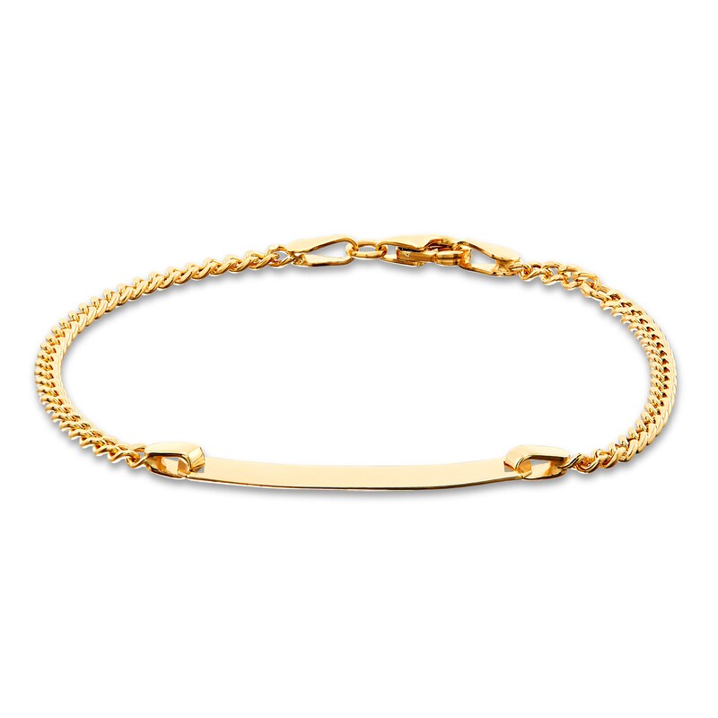 Main Image 1 of Children's ID Bracelet 14K Yellow Gold 6"