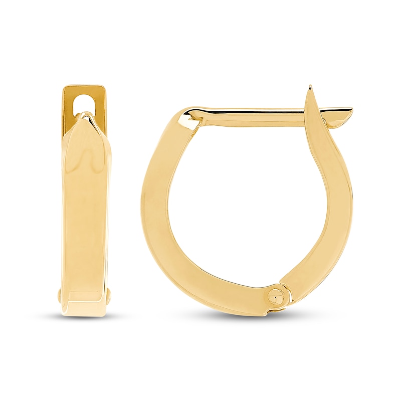 Children's Oval Hoop Earrings 14K Yellow Gold