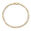 Thumbnail Image 1 of Children's Hollow Figaro Link Bracelet 14K Yellow Gold 6"