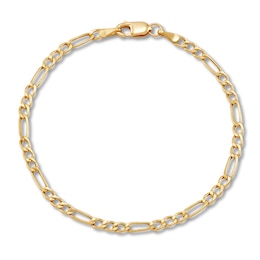 Children's Hollow Figaro Link Bracelet 14K Yellow Gold