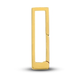 Rectangle Push Lock Charm 14K Yellow Gold