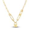 Thumbnail Image 2 of Large Oval Push Charm 14K Yellow Gold