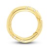 Round Push Lock Charm 1/8 ct tw Diamonds 14K Yellow Gold