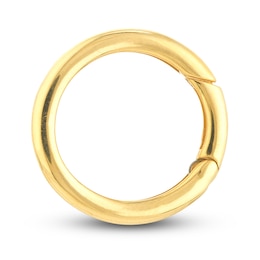 Round Push Lock Charm 14K Yellow Gold