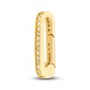 Thumbnail Image 0 of Oval Push Lock Charm 1/8 ct tw Diamonds 14K Yellow Gold