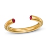 Thumbnail Image 3 of Stella Valle January Birthstone Ring Red Crystal 18K Gold-Plated Brass