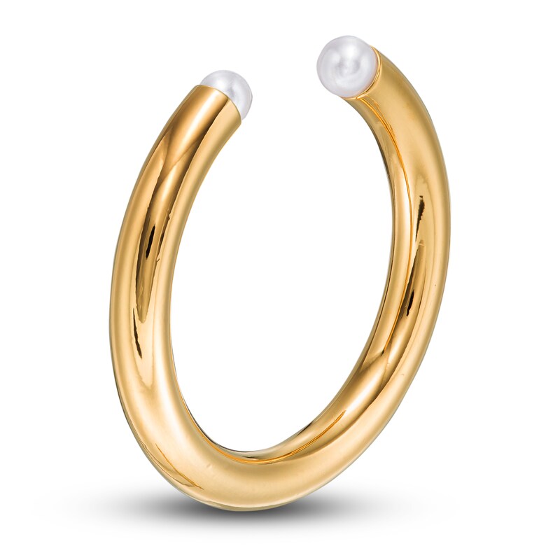 Main Image 2 of Stella Valle June Birthstone Ring Simulated Cultured Pearl 18K Gold-Plated Brass