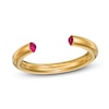 Thumbnail Image 3 of Stella Valle July Birthstone Ring Red Crystal 18K Gold-Plated Brass