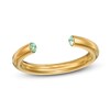 Thumbnail Image 3 of Stella Valle August Birthstone Ring Light Green Crystal 18K Gold-Plated Brass