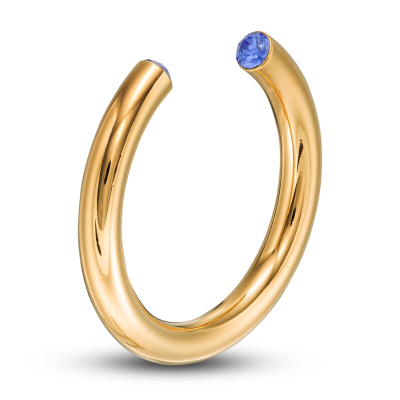 Main Image 2 of Stella Valle September Birthstone Ring Blue Crystal 18K Gold-Plated Brass