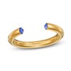 Thumbnail Image 3 of Stella Valle September Birthstone Ring Blue Crystal 18K Gold-Plated Brass