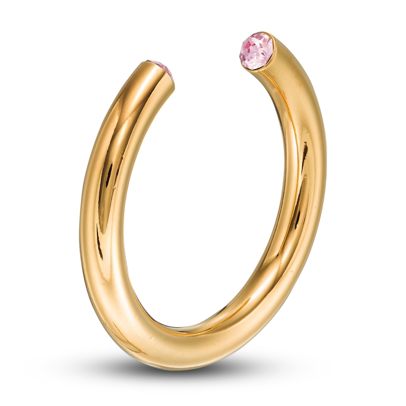 Main Image 2 of Stella Valle October Birthstone Ring Rose Crystal 18K Gold-Plated Brass
