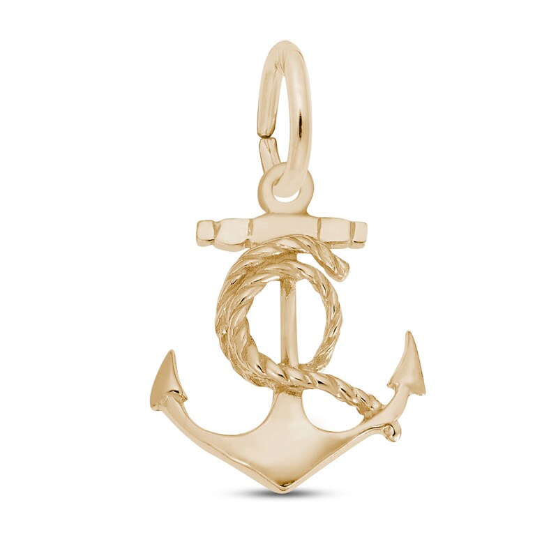 Ships Anchor Charm 14K Yellow Gold