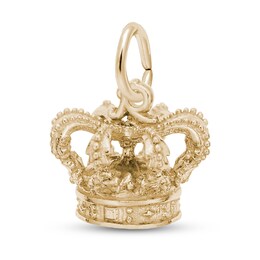 Royal Crown Charm 14K Yellow Gold