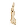 Footprint Charm 14K Yellow Gold