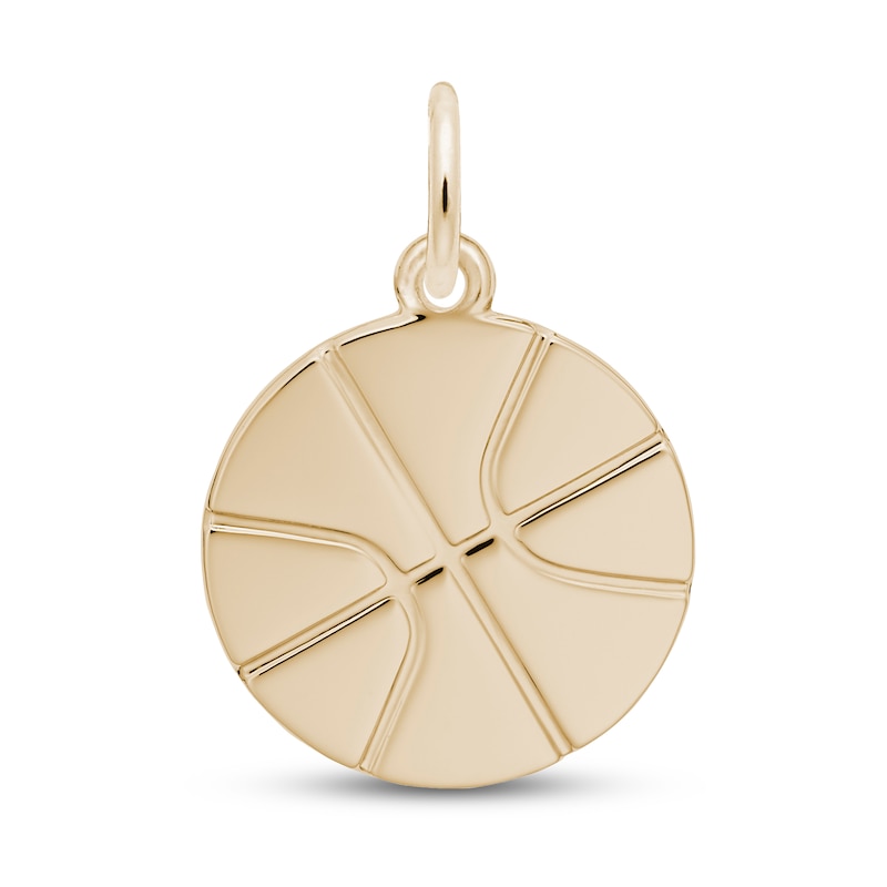 Basketball Charm 14K Yellow Gold