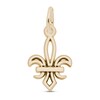 Fleur de Lis Charm 14K Yellow Gold