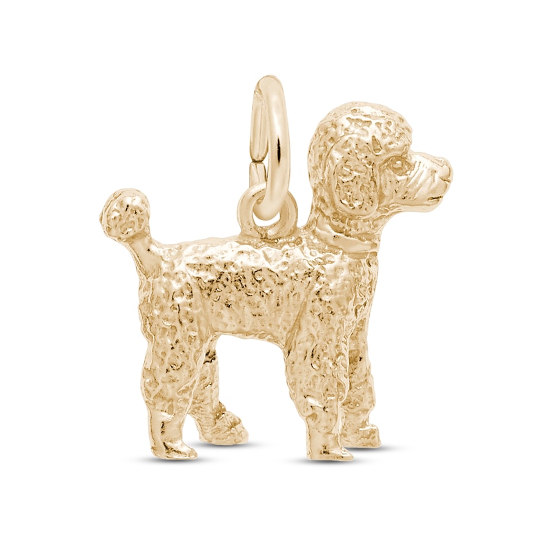 Poodle Charm 14K Yellow Gold