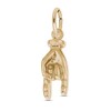 Good Luck Hand Charm 14K Yellow Gold