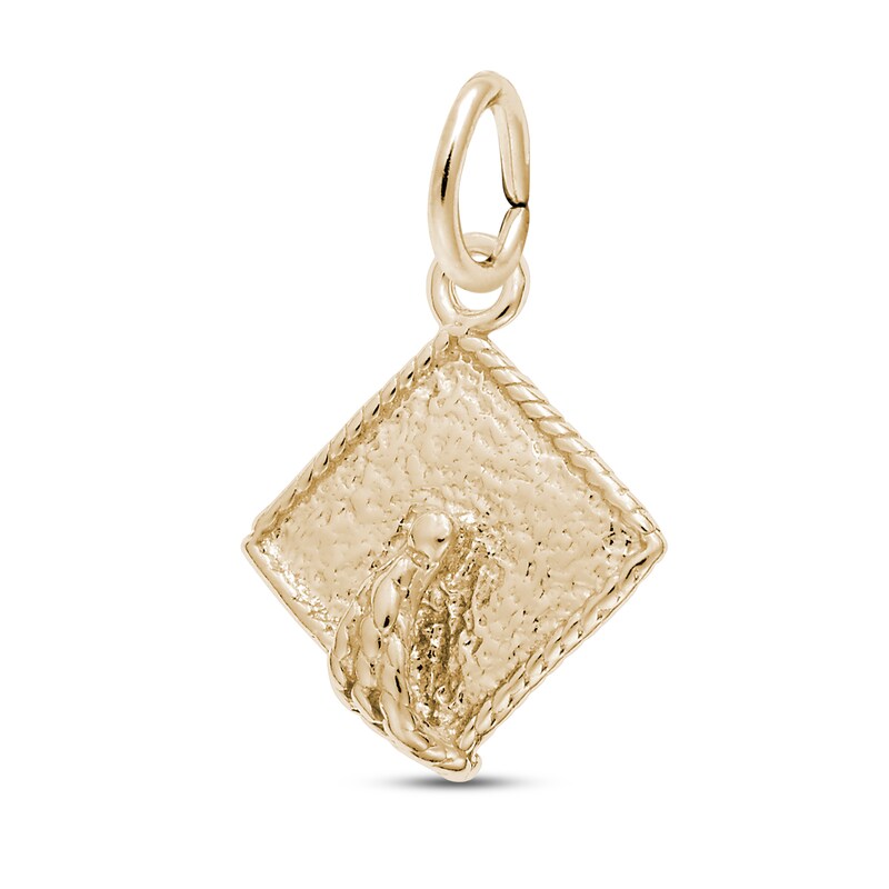 Graduation Cap Charm 14K Yellow Gold