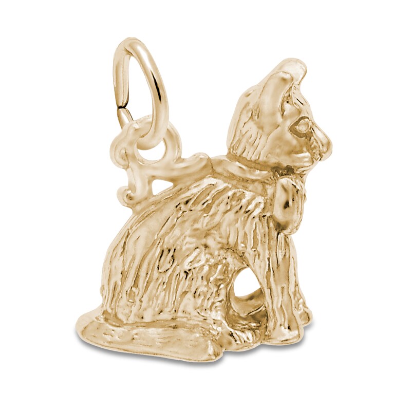 Cat Charm 14K Yellow Gold