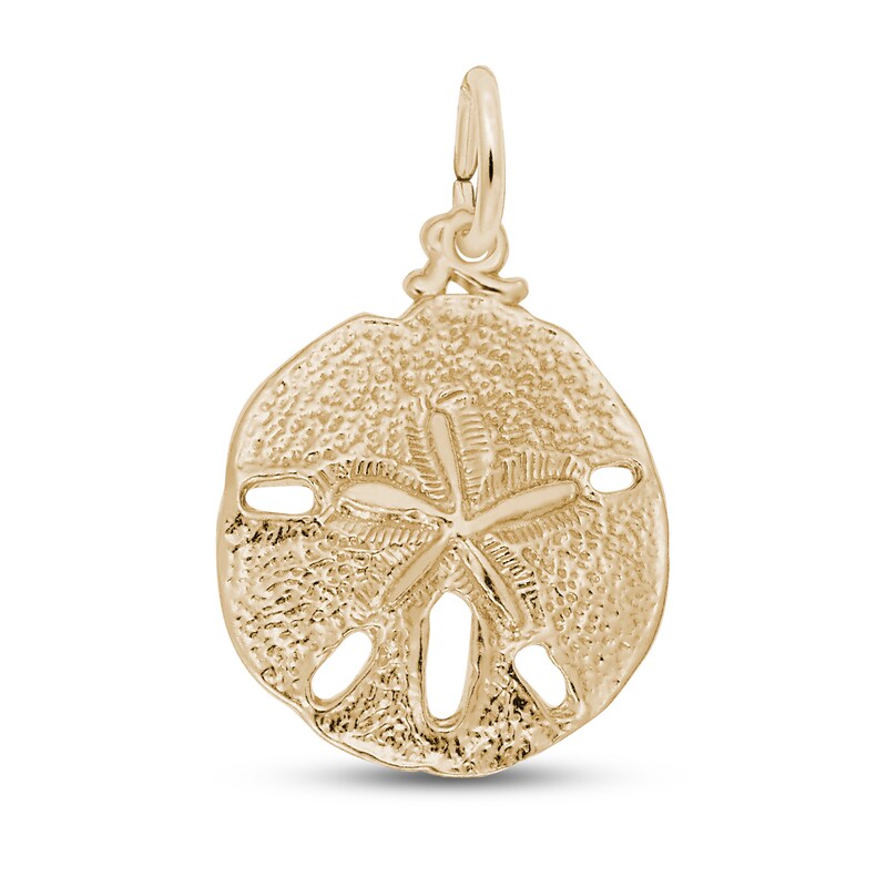 Sand Dollar Charm 14K Yellow Gold