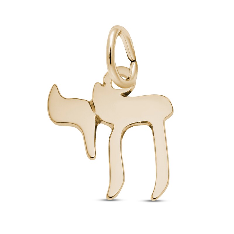 Chai Charm 14K Yellow Gold