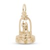 Wedding Cake Charm 14K Yellow Gold