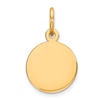 Thumbnail Image 0 of Engravable Round Disc Charm 14K Yellow Gold