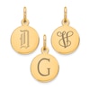 Thumbnail Image 2 of Engravable Round Disc Charm 14K Yellow Gold