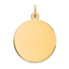 Thumbnail Image 0 of Engravable Round Disc Charm 14K Yellow Gold