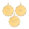Thumbnail Image 2 of Engravable Scalloped Disc Charm 14K Yellow Gold