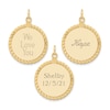 Thumbnail Image 2 of Engravable Round Disc Charm 14K Yellow Gold