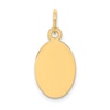 Thumbnail Image 0 of Engravable Oval Disc Charm 14K Yellow Gold