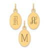 Thumbnail Image 2 of Engravable Oval Disc Charm 14K Yellow Gold