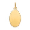 Thumbnail Image 0 of Engravable Oval Disc Charm 14K Yellow Gold