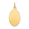 Thumbnail Image 1 of Engravable Oval Disc Charm 14K Yellow Gold