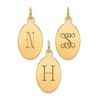 Thumbnail Image 2 of Engravable Oval Disc Charm 14K Yellow Gold