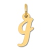 Small "I" Initial Charm 14K Yellow Gold