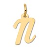 Thumbnail Image 1 of Small "N" Initial Charm 14K Yellow Gold