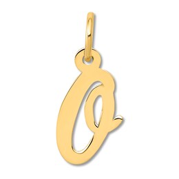 Small &quot;O&quot; Initial Charm 14K Yellow Gold