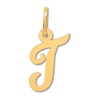 Small "T" Initial Charm 14K Yellow Gold