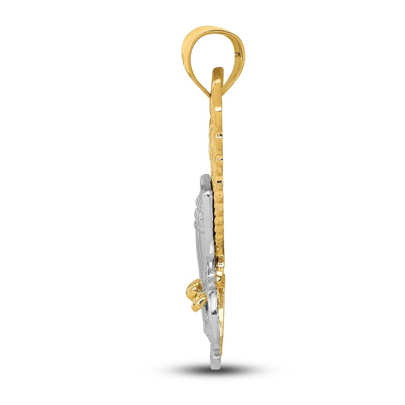 US Navy Eagle Charm 14K Two-Tone Gold