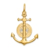 Anchor & Compass Charm 14K Two-Tone Gold