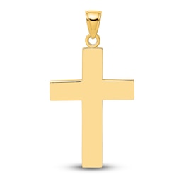 Large Cross Charm 14K Yellow Gold