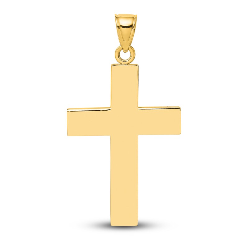 Main Image 1 of Large Cross Charm 14K Yellow Gold