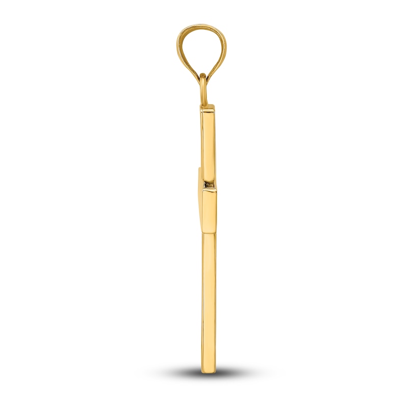 Main Image 3 of Large Cross Charm 14K Yellow Gold